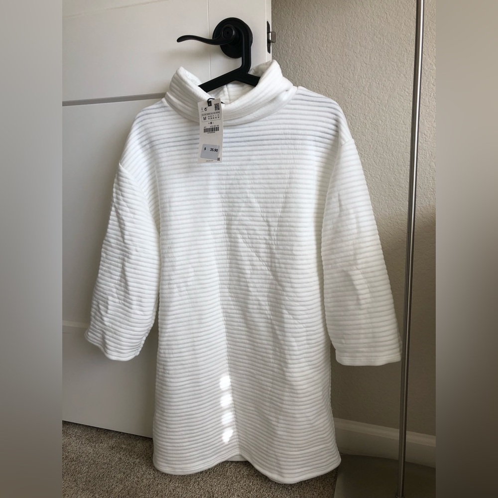Zara knit soft high neck dress tunic